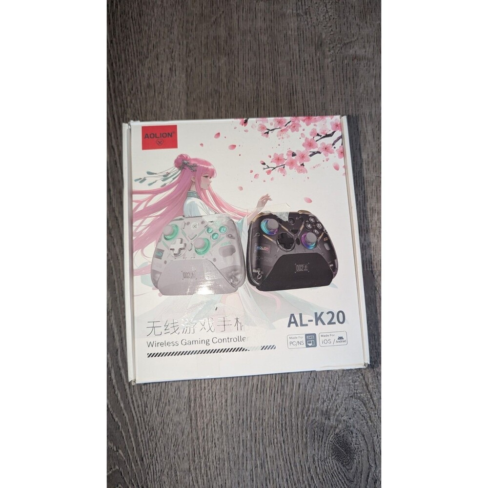 Aolion K20 RGB Wireless Gaming Controller Hall Effect Joystick Trigger Switch PC